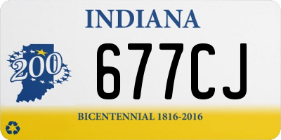 IN license plate 677CJ
