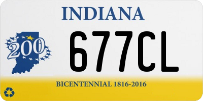 IN license plate 677CL