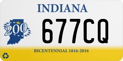 IN license plate 677CQ