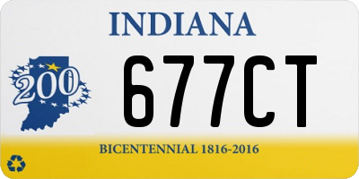 IN license plate 677CT