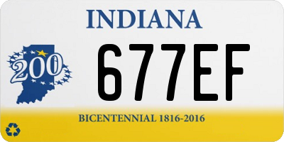 IN license plate 677EF