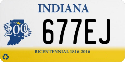 IN license plate 677EJ