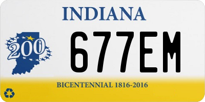 IN license plate 677EM