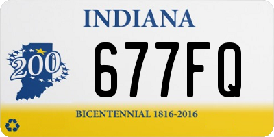 IN license plate 677FQ