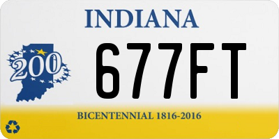 IN license plate 677FT