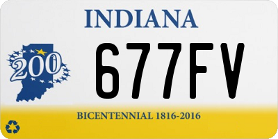 IN license plate 677FV
