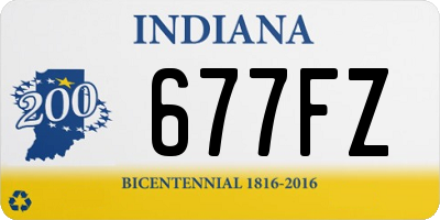 IN license plate 677FZ