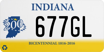 IN license plate 677GL