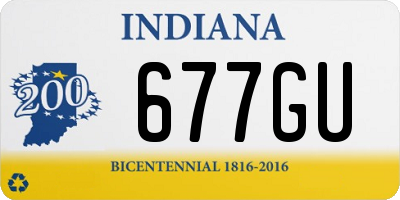 IN license plate 677GU