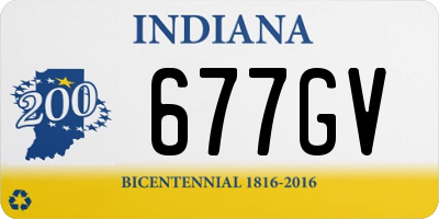 IN license plate 677GV