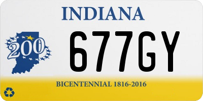 IN license plate 677GY