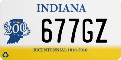 IN license plate 677GZ