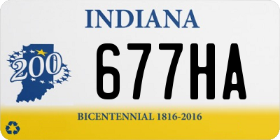 IN license plate 677HA