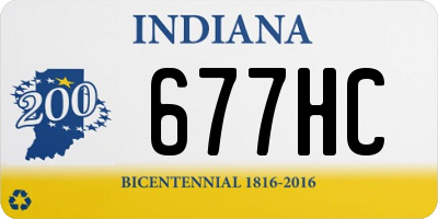 IN license plate 677HC