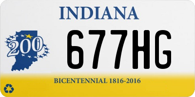 IN license plate 677HG