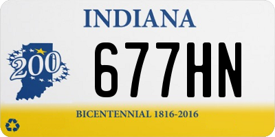 IN license plate 677HN