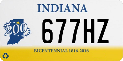 IN license plate 677HZ