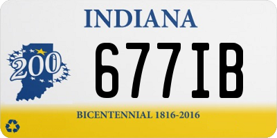 IN license plate 677IB