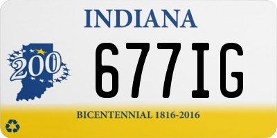IN license plate 677IG