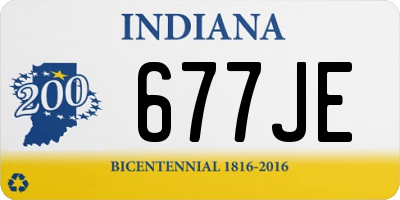 IN license plate 677JE