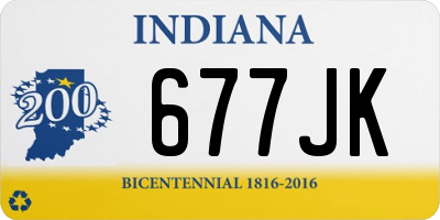 IN license plate 677JK