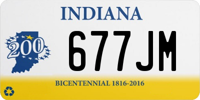 IN license plate 677JM