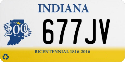 IN license plate 677JV