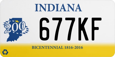 IN license plate 677KF