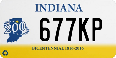 IN license plate 677KP