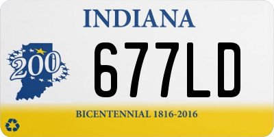 IN license plate 677LD