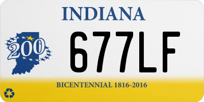 IN license plate 677LF