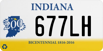 IN license plate 677LH