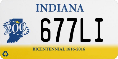 IN license plate 677LI