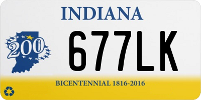 IN license plate 677LK