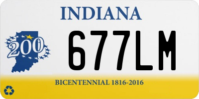 IN license plate 677LM