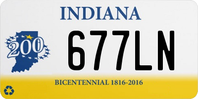 IN license plate 677LN