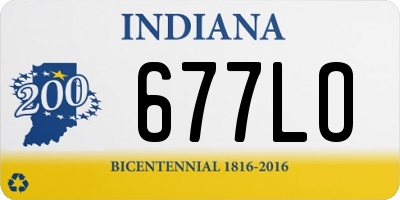 IN license plate 677LO