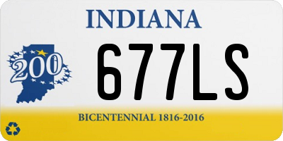 IN license plate 677LS