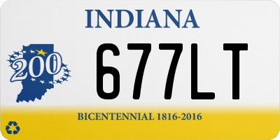 IN license plate 677LT