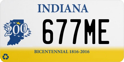 IN license plate 677ME