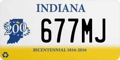 IN license plate 677MJ