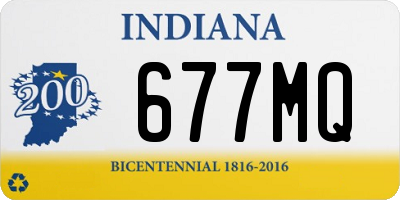 IN license plate 677MQ