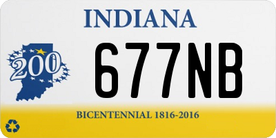 IN license plate 677NB