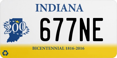 IN license plate 677NE