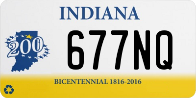 IN license plate 677NQ