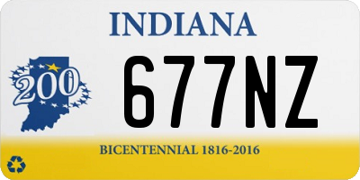 IN license plate 677NZ