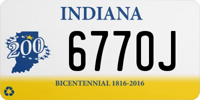 IN license plate 677OJ