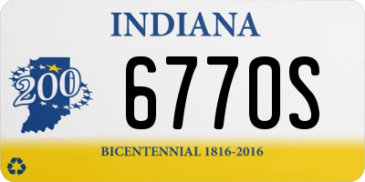 IN license plate 677OS