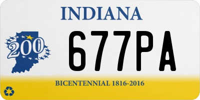 IN license plate 677PA