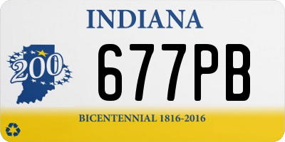 IN license plate 677PB